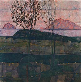 Setting Sun | Schiele | Painting Reproduction