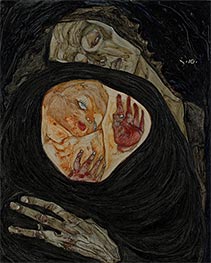 Tote Mutter I, 1910 von Schiele | Leinwand Kunstdruck