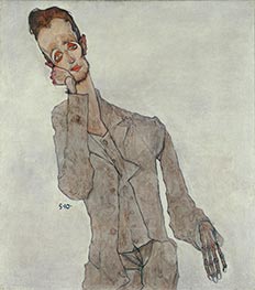 Portrait of Painter Karl Zakovsek | Schiele | Painting Reproduction