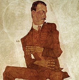Schiele | Portrait Arthur Roessler | Giclée Canvas Print