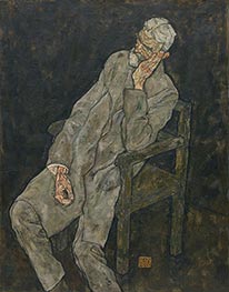 Schiele | Portrait of Johann Harms | Giclée Canvas Print
