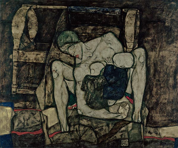 Blinde Mutter, 1914 | Schiele | Giclée Leinwand Kunstdruck