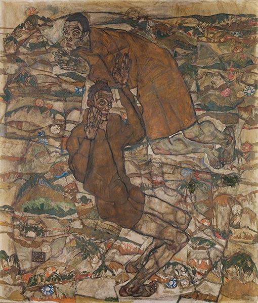 Entschwebung (Die Blinden II), 1915 | Schiele | Giclée Leinwand Kunstdruck