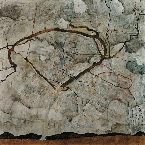 Autumn Tree in Stirred Air (Winter Tree), 1912 | Schiele