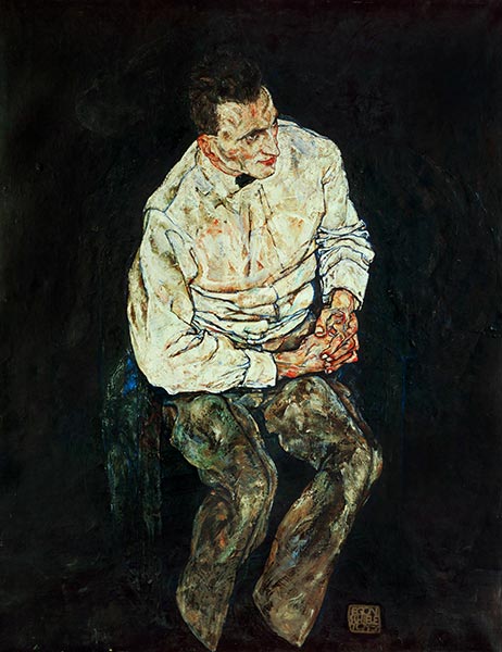 Portrait of Karl Gruenwald, 1917 | Schiele