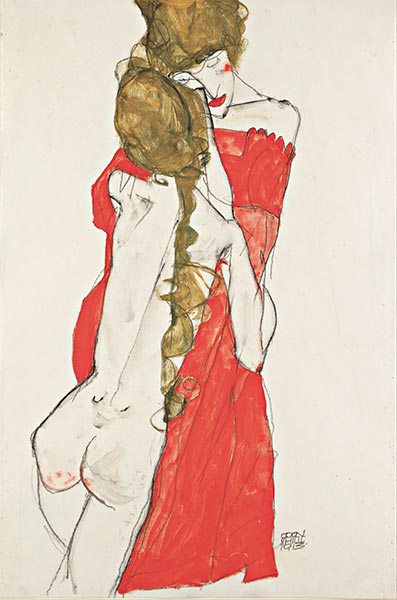 Mother and Daughter, 1913 | Schiele | Giclée Paper Print