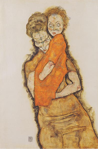 Schiele | Mother and Child, 1914 | Giclée Paper Print