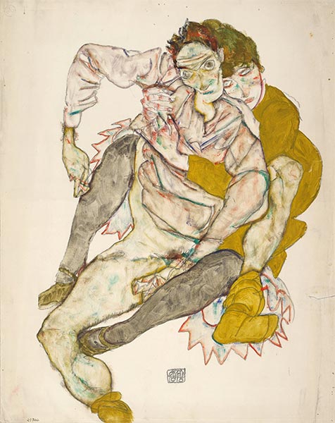 Sitzendes Paar, 1915 | Schiele