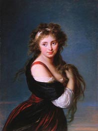 Hyacinthe Gabrielle Roland, Marchioness Wellesley, 1791 von Elisabeth-Louise Vigee Le Brun | Leinwand Kunstdruck