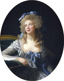 Madame Grand (Catherine Noele Worlee), später Madame Talleyrand-Perigord, Princesse de Benevent, 1783 von Elisabeth-Louise Vigee Le Brun | Leinwand Kunstdruck