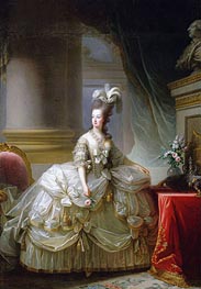 Marie Antoinette, Archduchess, Queen of France | Elisabeth-Louise Vigee Le Brun | Gemälde Reproduktion