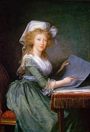Mary Louise of Bourbon-Sicily, Grand Duchess of Tuscany, 1790 von Elisabeth-Louise Vigee Le Brun | Leinwand Kunstdruck