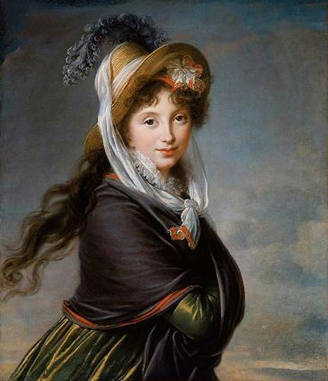 Portrait of a Young Woman (Countess Worontzoff), c.1797 | Elisabeth-Louise Vigee Le Brun | Giclée Leinwand Kunstdruck