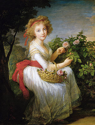 Elisabeth-Louise Vigee Le Brun | Portrait of Marie-Christine of Bourbon-Naples, c.1790 | Giclée Canvas Print