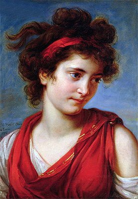 Elisabeth-Louise Vigee Le Brun | Portrait of Maguerite Porporati, 1792 | Giclée Leinwand Kunstdruck