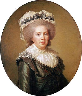 Elisabeth-Louise Vigee Le Brun | Portrait of Adelaide de France, 1791 | Giclée Leinwand Kunstdruck
