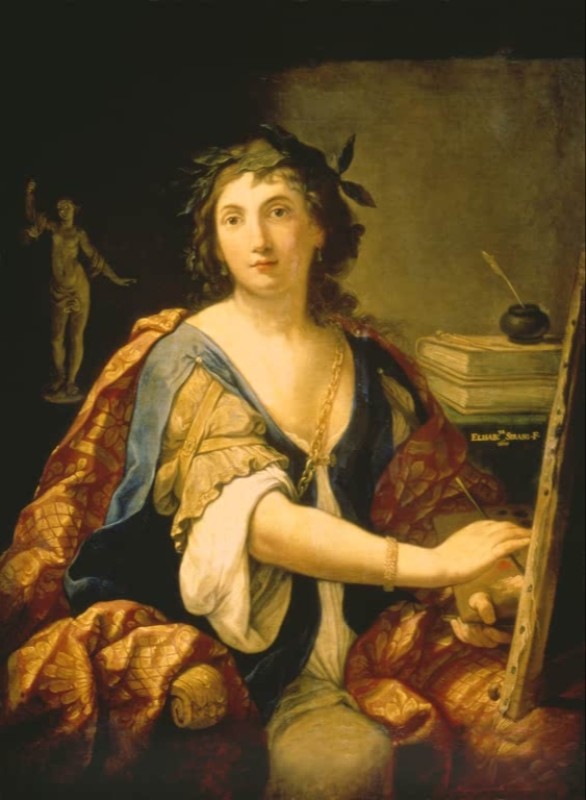Allegorie der Malerei, 1658 | Elisabetta Sirani | Giclée Leinwand-Kunstdruck