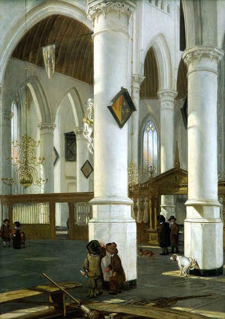 Interior of the Old Church in Delft, c.1650/52 | Emanuel de Witte | Giclée Canvas Print