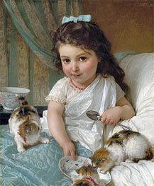 The Morning Meal, 1880 by Emile Munier | Canvas Print
