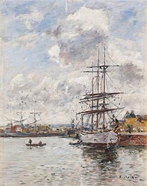 Deauville, the Basin, 1897 by Eugene Boudin | Canvas Print