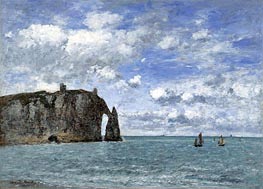 Eugene Boudin | Etretat, The Cliff of Aval | Giclée Canvas Print