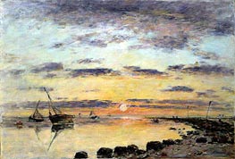 Le Havre, 1889 by Eugene Boudin | Canvas Print