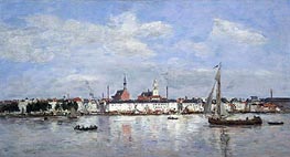 Eugene Boudin | The Quay at Antwerp | Giclée Canvas Print