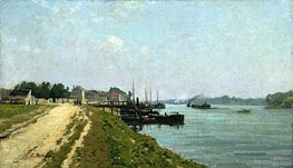 Banks of the Seine | Eugene Boudin | Painting Reproduction
