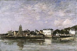 View of the Harbour at Trouville, 1878 by Eugene Boudin | Canvas Print