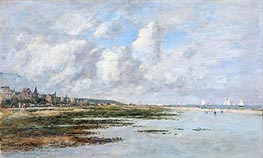 Deauville at Low Tide, 1897 by Eugene Boudin | Canvas Print