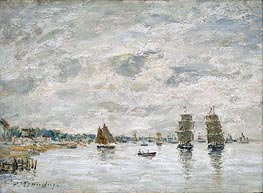 Port Scene, n.d. by Eugene Boudin | Canvas Print