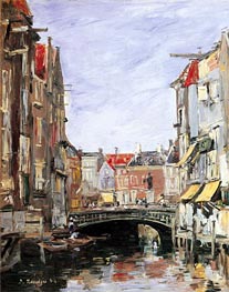 Eugene Boudin | The Place Ary Scheffer, Dordrecht | Giclée Canvas Print