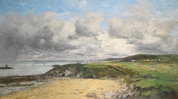 The Coast of Portrieux, 1874 | Eugene Boudin | Giclée Canvas Print