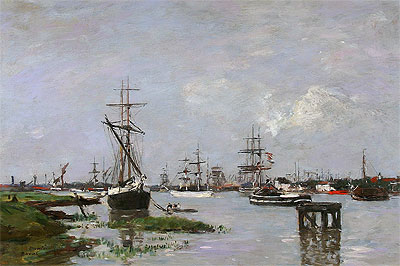 Der Hafen von Antwerpen, c.1871/74 | Eugene Boudin