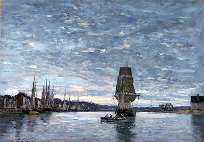 View of the Basin at Trouville, n.d. | Eugene Boudin