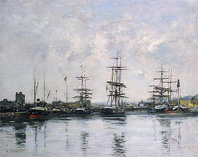 The Basin, Deauville, c.1880/85 | Eugene Boudin