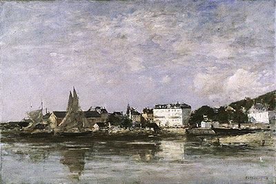 Blick auf den Hafen von Trouville, 1878 | Eugene Boudin