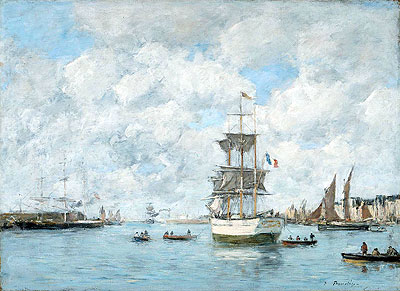 Port of Le Havre, c.1886 | Eugene Boudin | Giclée Canvas Print