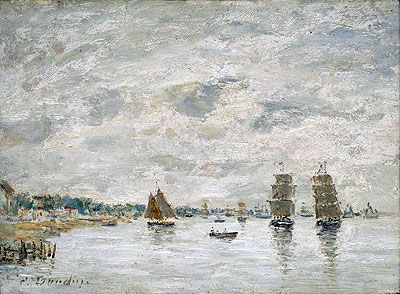 Port Scene, n.d. | Eugene Boudin | Giclée Canvas Print