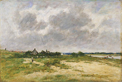 Etaples, die Ufer der Canche, 1891 | Eugene Boudin