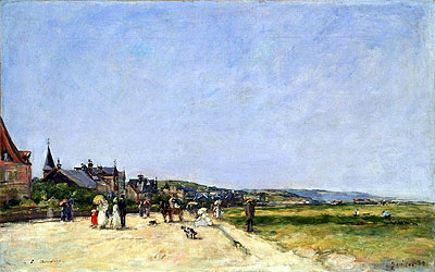 Deauville, the Terrace, 1882 | Eugene Boudin | Giclée Leinwand Kunstdruck