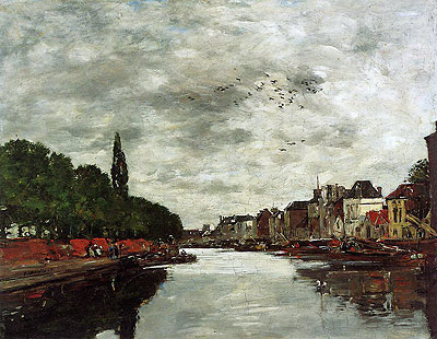 A Canal near Brussels, 1891 | Eugene Boudin