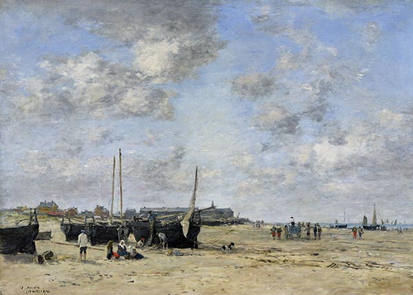 Seashore of Berck, 1878 | Eugene Boudin | Giclée Canvas Print