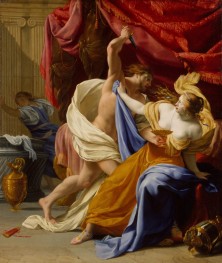 Die Vergewaltigung der Tamar, 1640 von Eustache Le Sueur | Leinwand-Kunstdruck