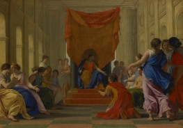 Poliphile vor der Königin Eleuthérilide, c.1636/45 von Eustache Le Sueur | Leinwand-Kunstdruck