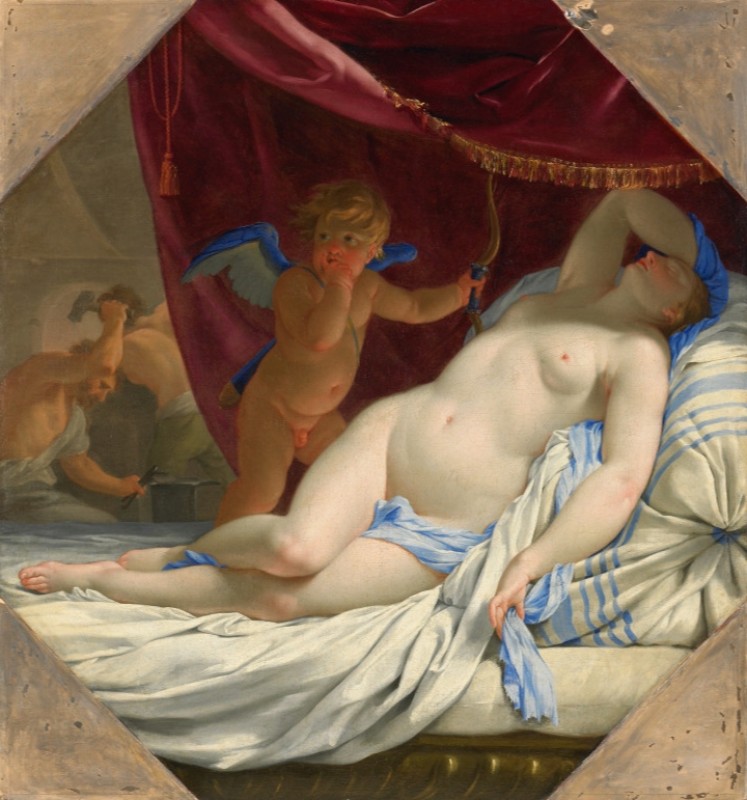 Schlafende Venus, c.1638/39 | Eustache Le Sueur | Giclée Leinwand-Kunstdruck