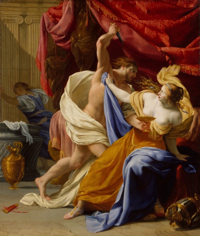 Die Vergewaltigung der Tamar, 1640 | Eustache Le Sueur | Giclée Leinwand-Kunstdruck
