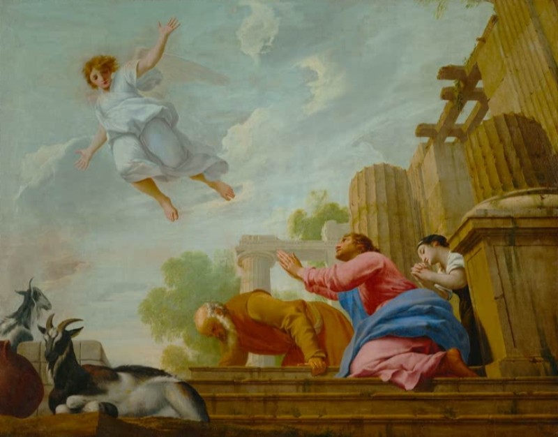 The Angel Raphael Leaves Tobias and His Family, n.d. | Eustache Le Sueur | Giclée Canvas Print