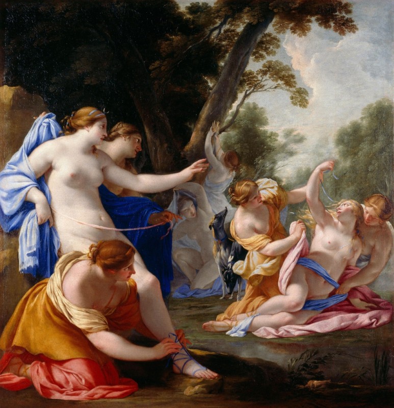 Diana Discovers the Pregnancy of Callisto, c.1638/39 | Eustache Le Sueur | Giclée Canvas Print