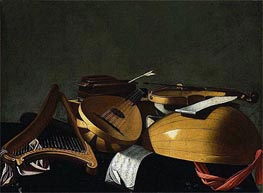 Musical Instruments, n.d. by Baschenis | Canvas Print